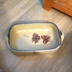 Vintage Stoneware Casserole Dish